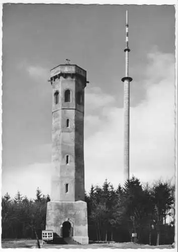 AK, Dannefels, Ludwigs- imd Fernsehturm auf dem Donnersberg, um 1965