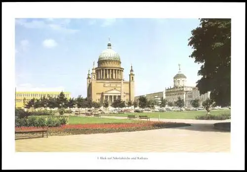 Das alte Potsdam heute, Mappe mit 18 großformatige Farbaufnahmen, 1985