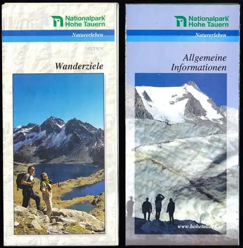 drei Prospekte, Nationalpark Hohe Tauern, 1998 - 2005