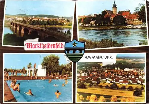 AK, Marktheidenfeld am Main, Ufr., vier Abb., 1972