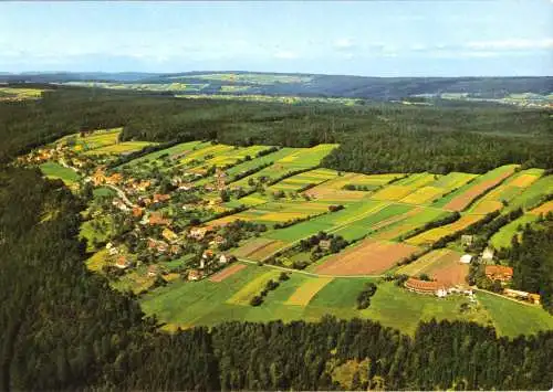 AK, Unterlengenhardt bei Bad Liebenzell, Luftbildansicht, um 1978