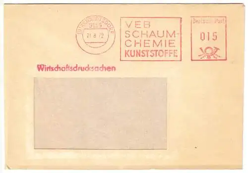 AFS, VEB Schaumchemie Kunststoffe, o Burkhardtsdorf, 9135, 21.9.72