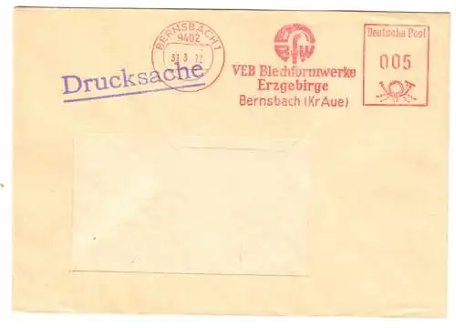 AFS, VEB Blechformwerke Erzgebirge, Bernsbach, o Bernsbach 1, 9402, 31.3.72