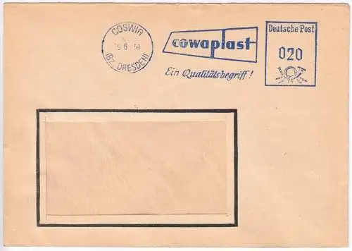 AFS, cowaplast Ein Qualitätsbegriff!, o Coswig (Bz. Dresden), 29.6.59