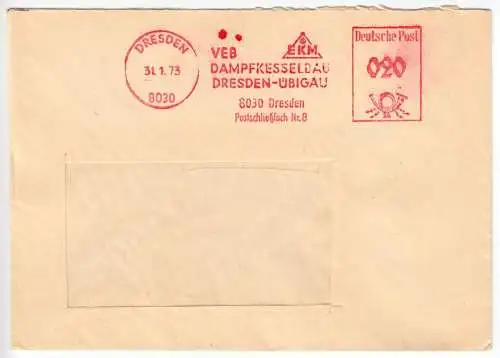 AFS, VEB Dampfkesselbau Dresden-Übigau, o Dresden, 8030, 31.1.73