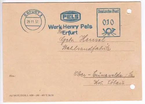 AFS, Werk Henry Pels Erfurt, o Erfurt 1, 29.11.57