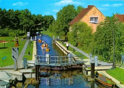 AK, Wendisch Rietz, Am Scharmützelsee, Schleuse, 1974