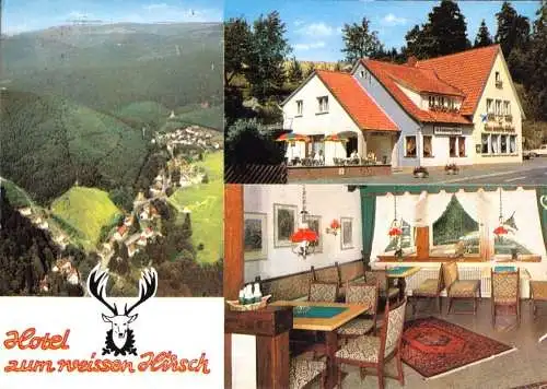 AK, Riefensbeek - Kamschlacken, Hotel "Zum Weißen Hirsch", drei Abb., 1978