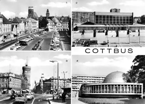 AK, Cottbus, vier Abb., 1979