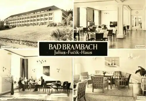 AK, Bad Brambach, Julius-Fucik-Haus, vier Abb., 1971