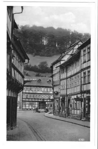 AK, Stolberg Harz, Blick zum Markt, 1952