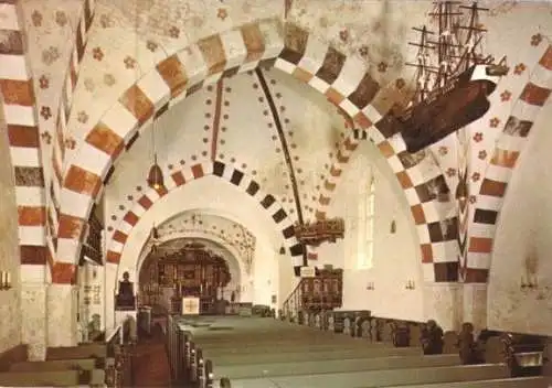 AK, Wyk auf Föhr, St. Nicolai-Kirche, innen, 1978