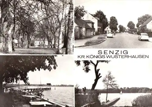 Ansichtskarte, Senzig Kr. Königs Wusterhausen, vier Abb., 1981