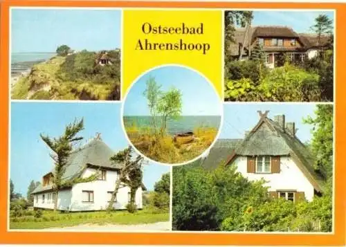 Ansichtskarte, Ahrenshoop, 5 Abb., Haus am Grenzweg, 1987