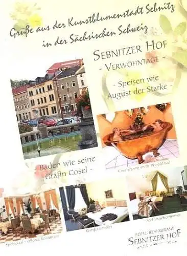 Ansichtskarte, Sebnitz, Hotel "Sebnitzer Hof", gestaltet, 1998