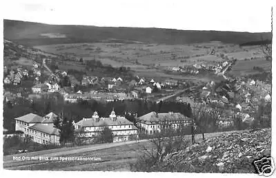 AK, Bad Orb, Teilansicht mit Spessartsanatorium, 1966