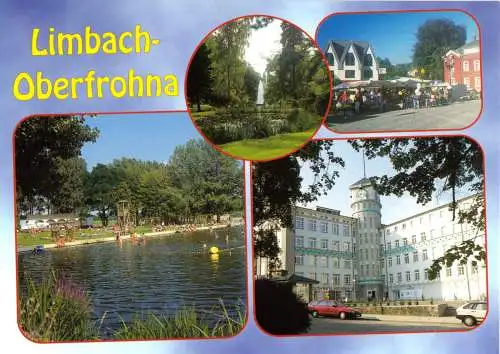 AK, Limbach-Oberfrohna, vier Abb., Version 1, um 1995