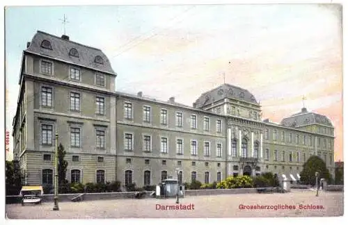 AK, Darmstadt, Großherzogliches Schloß, um 1912