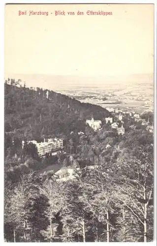 AK, Bad Harzburg, Blick von den Ettersklippen, um 1906