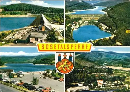 AK, Osterode Harz, Sösetalsperre, vier Abb., 1969