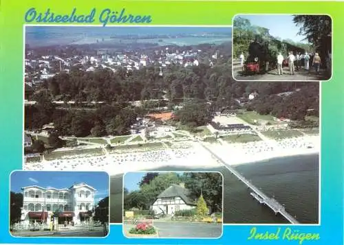 AK, Ostseebad Göhren, vier Abb., u.a. Luftbildansicht, 1997