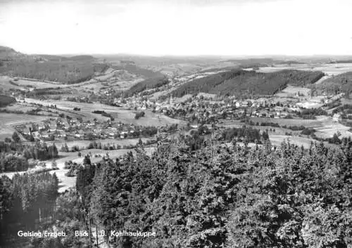 AK, Geising Erzgeb., Blick von der Kohlhaukuppe, 1973