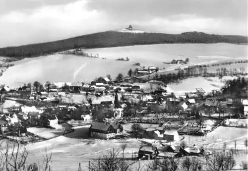 AK, Kurort Seiffen Erzgeb., winterliche Teilansicht, 1971