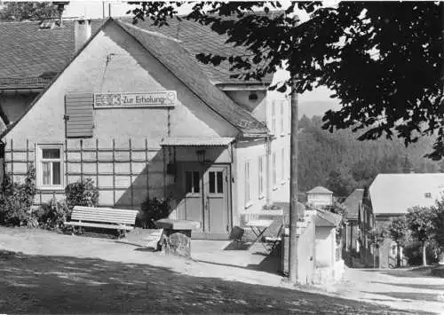 AK, Oberhain Kr. Rudolstadt, Konsum-Gaststätte, 1980