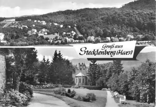 AK, Stecklenberg Harz, zwei Abb., 1972