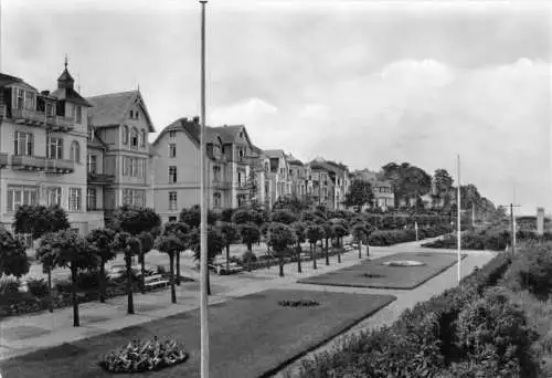 AK, Seebad Bansin Usedom, Straßenpartie, 1970