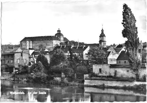 AK, Weißenfels, Teilansicht von der Saale, 1968