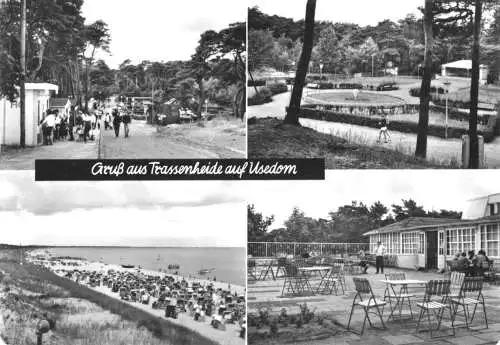 AK, Trassenheide auf Usedom, vier Abb., 1973