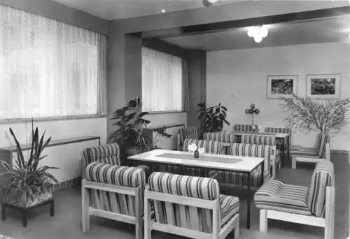 AK, Loddin Kr. Wolgast, OT Kölpinsee, Heim "Kölpinshöh", Empfangshalle V 1, 1980