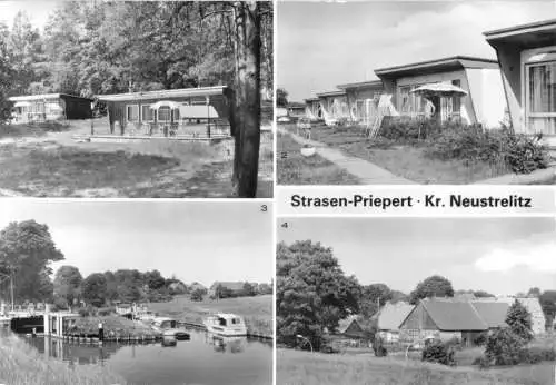 AK, Strasen-Priepert Kr. Neustrelitz, vier Abb., 1987