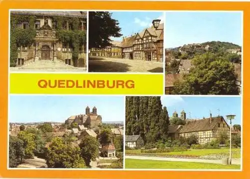 AK, Quedlinburg, fünf Abb., 1989