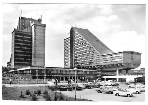 AK, Oberhof Thür. Wald, Interhotel Panorama, mit zeitgen. Pkw, 1975