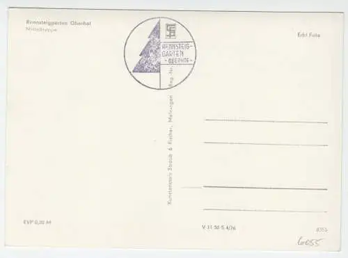 AK, Oberhof Thür. Wald, Partie im Rennsteiggarten, 1976