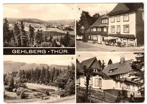 AK, Gehlberg Thür., vier Abb., 1972