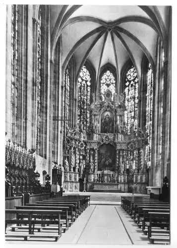 AK, Erfurt, Marien-Dom, Hohes Chor und Hochaltar, 1981