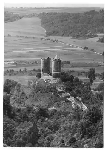 AK, Bad Kösen, Blick zur Burg Saaleck, 1982