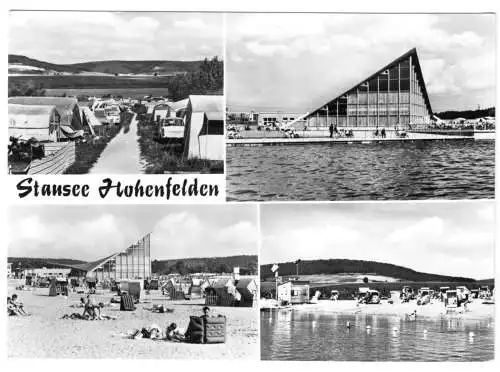 AK, Stausee Hohenfelden Kr. Weimar, vier Abb., 1975