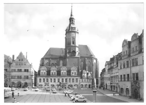 AK, Naumburg Saale, Wilhelm-Pieck-Platz mit Wenzelkirche, 1970