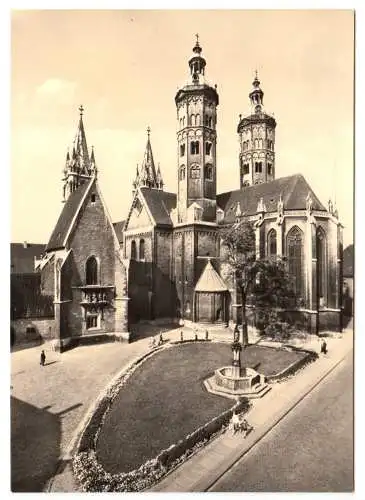 AK, Naumburg Saale, Dom und Dreikönigskapelle, 1977