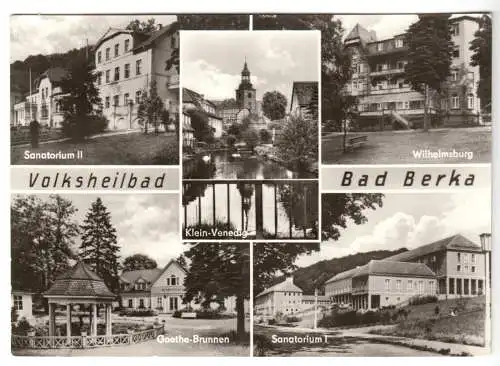 AK, Volksheilbad Bad Berka, fünf Abb., 1975