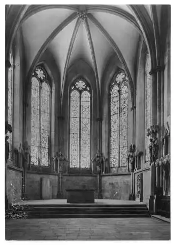 AK, Naumburg Saale, Dom, Innenansicht, Westchor mit Stifterfiguren, 1977