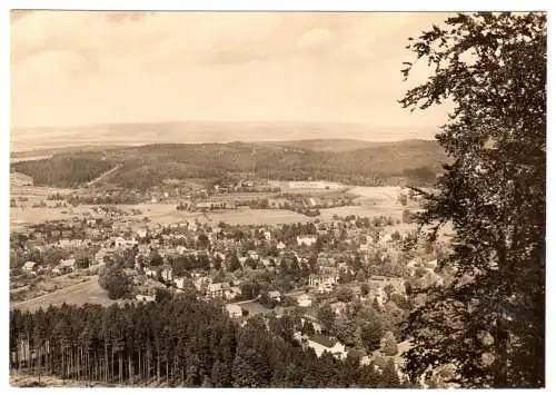 AK, Tabarz Thür., Gesamtansicht vom Datenberg, 1965