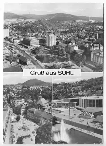 AK, Suhl, Gruß aus Suhl, drei Abb., 1983