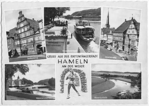 AK, Hameln an der Weser, fünf Abb., gestaltet, um 1970