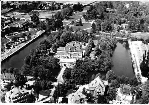 AK, Bad Pyrmont, Luftbildteilansicht, um 1965