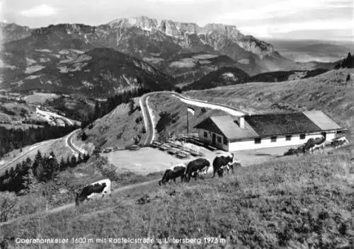 AK, Oberahornkaser m. Roßfeldstr., um 1968